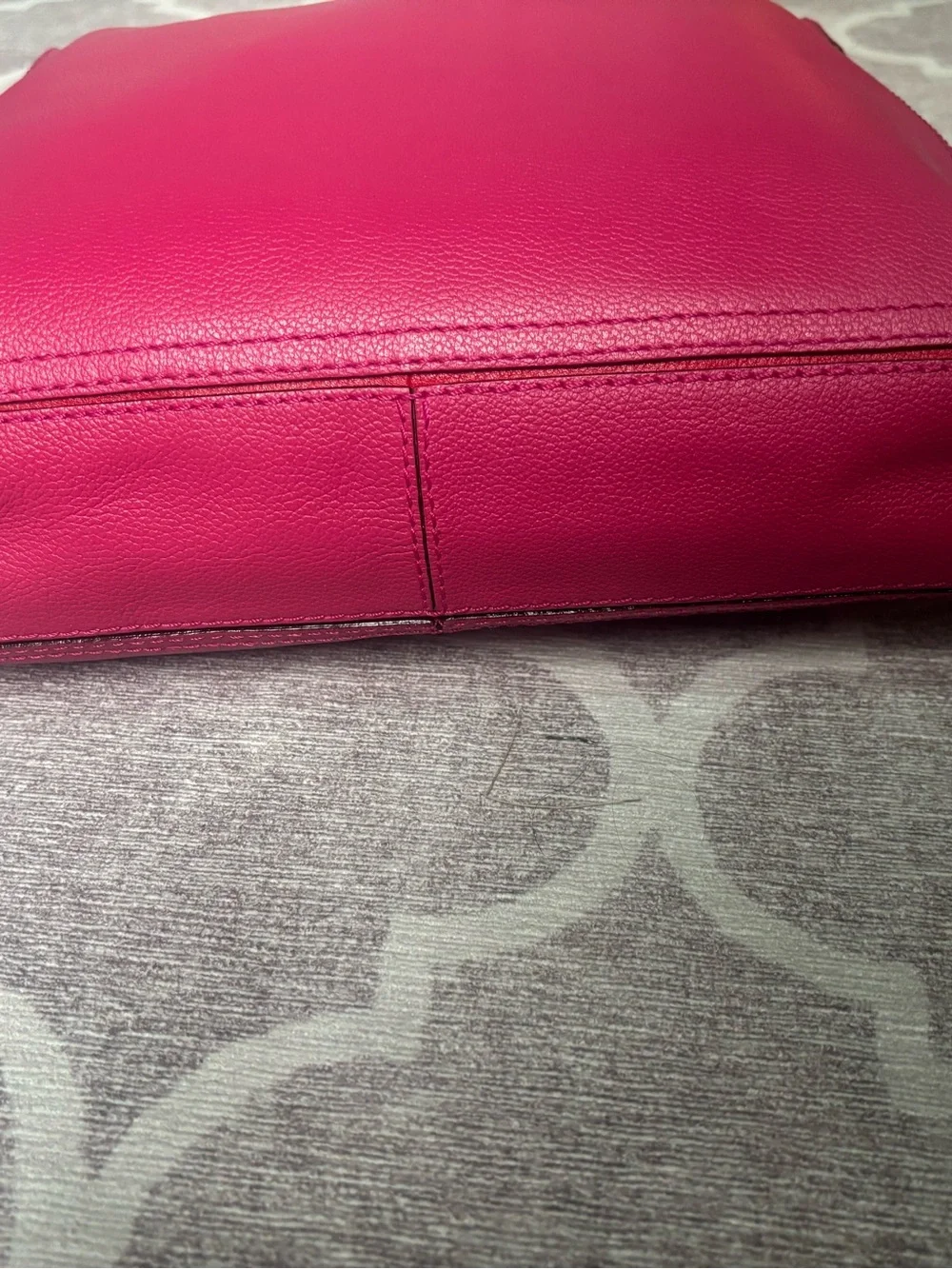 Kate Spade Pink Soft Pebbled Leather Hobo Shoulder Bag